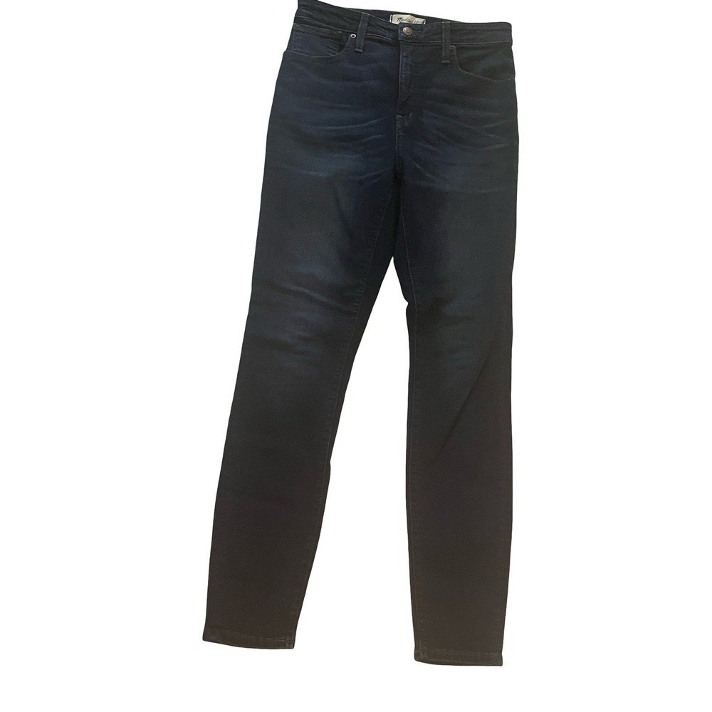 Madewell Size 28 Curvy High-Rise Skinny Dark Wash Jeans Denim Cotton Blend